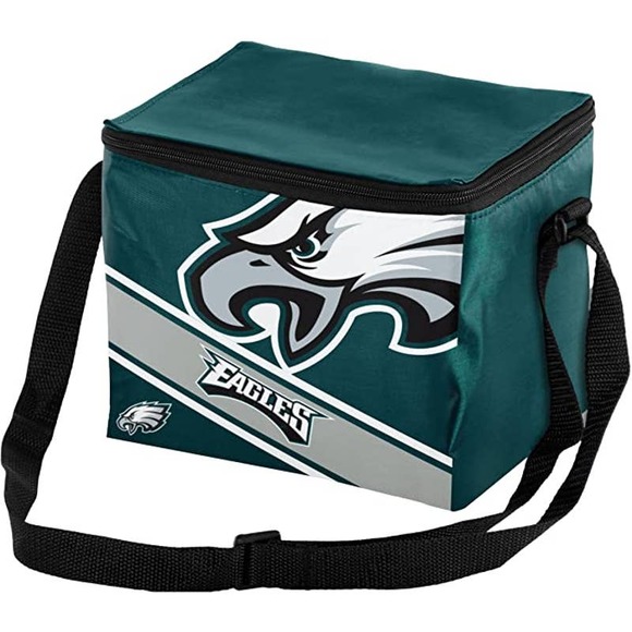 FOCO Philadelphia Eagles NFL Big Logo Stripe 12 Pack Cooler Bag - Picture 1 of 4